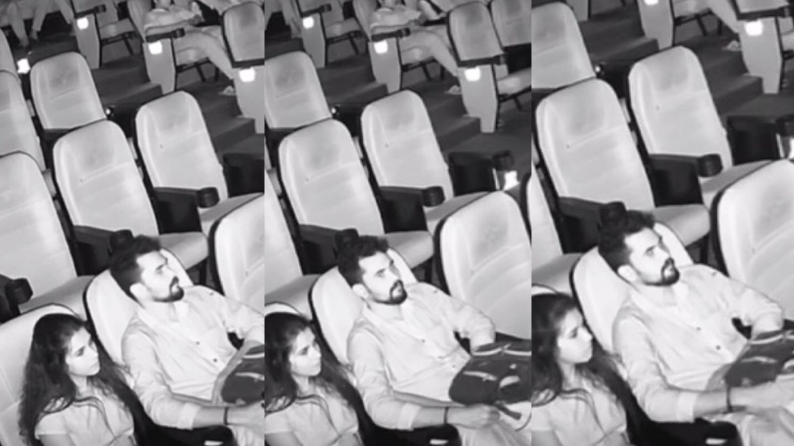 Girlfriend giving nice Hand job in Cinema Hall