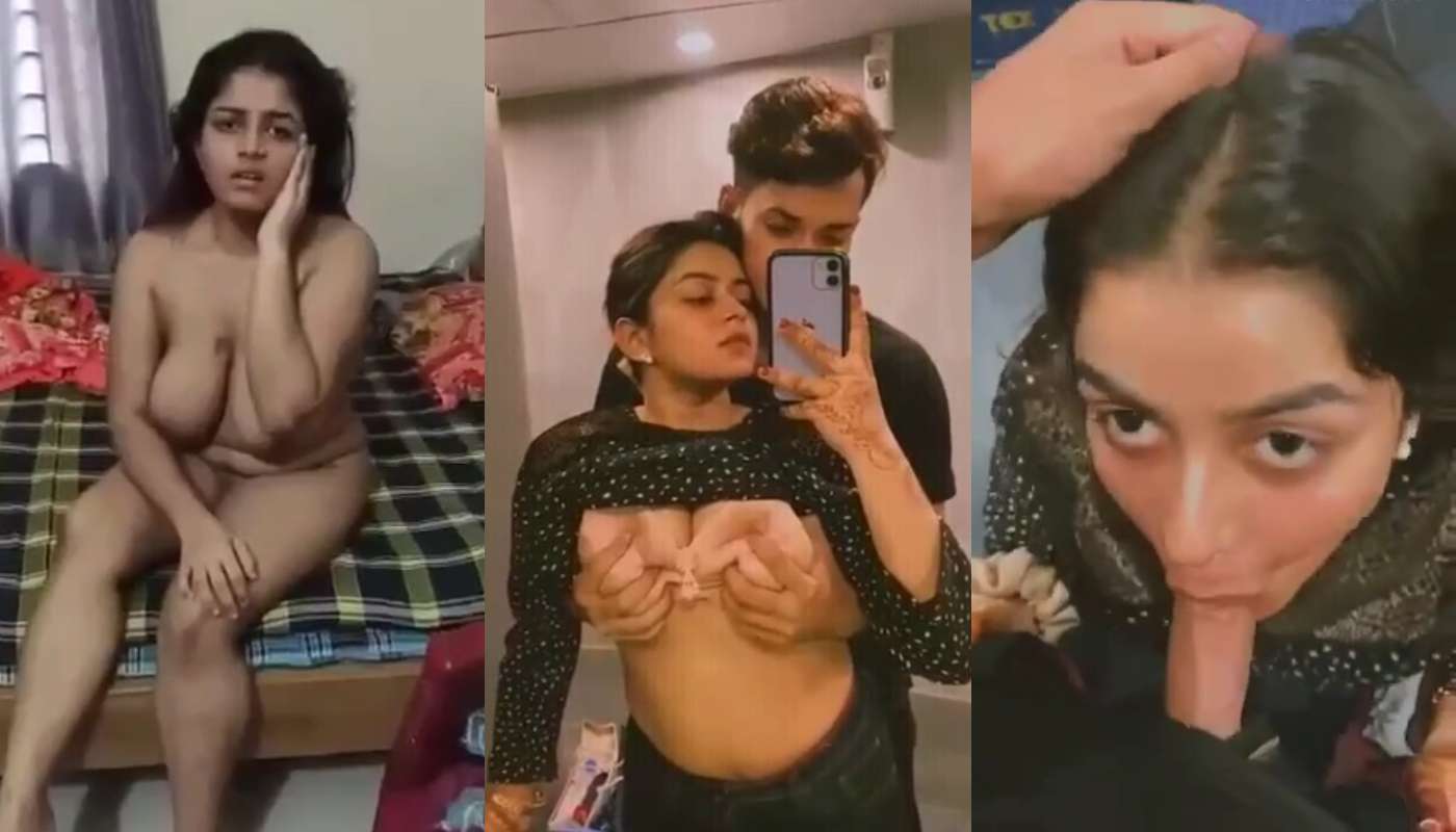 Indian Girl Boobs Grab by Boyfriend in Public Washroom Sucking His