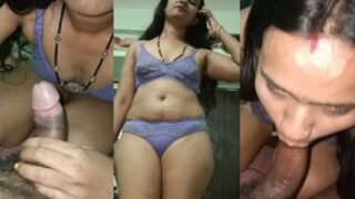 New Bhabhi s desi blowjob leads to hardcore fucking